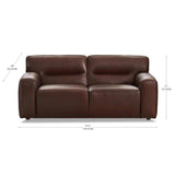 Corinth Top Grain Leather Collection, Brown