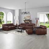 Corinth Top Grain Leather Collection, Brown