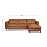 Antilles Top Grain Leather Sectional