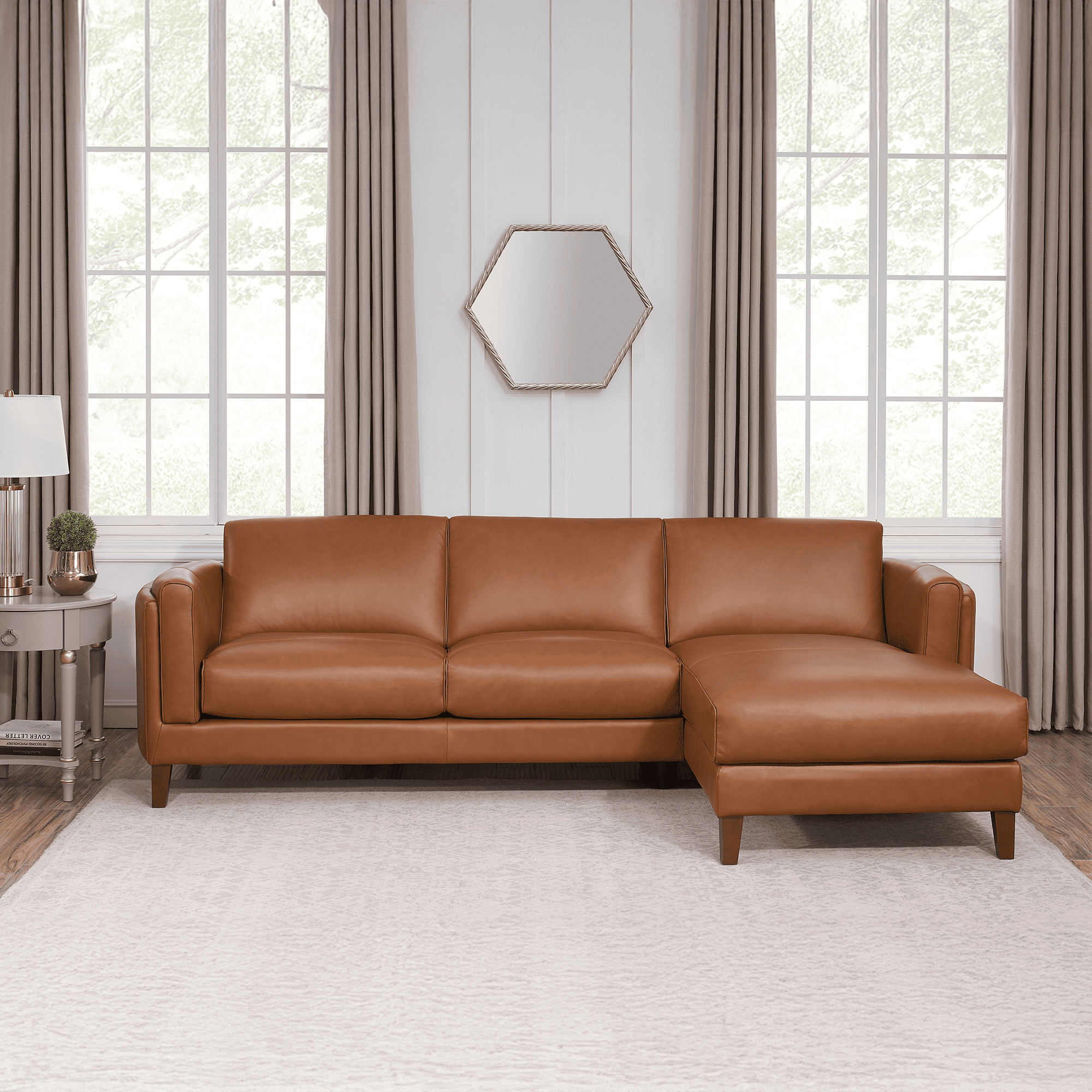 【レア度高！】goa ゴア 豪華ミックスリアルファートップス キャメル ブラウン Antilles Top Grain Leather Sectional – Prospera Home