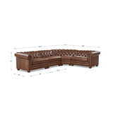 Allington Top Grain Leather Sectional