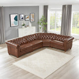 Allington Top Grain Leather Sectional
