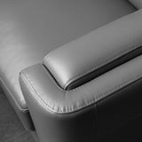 Sorena Top Grain Leather Collection, Steel