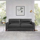 Sorena Top Grain Leather Collection, Steel