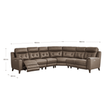 Malibu Zero Gravity Top Grain Leather Power Sectional