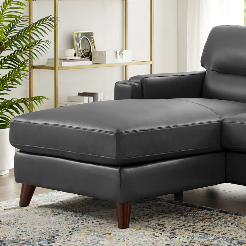 Sorena Top Grain Leather Sofa Chaise - Prospera Home