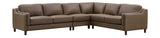 Dobson Leather Sectional, Truffle - Prospera Home
