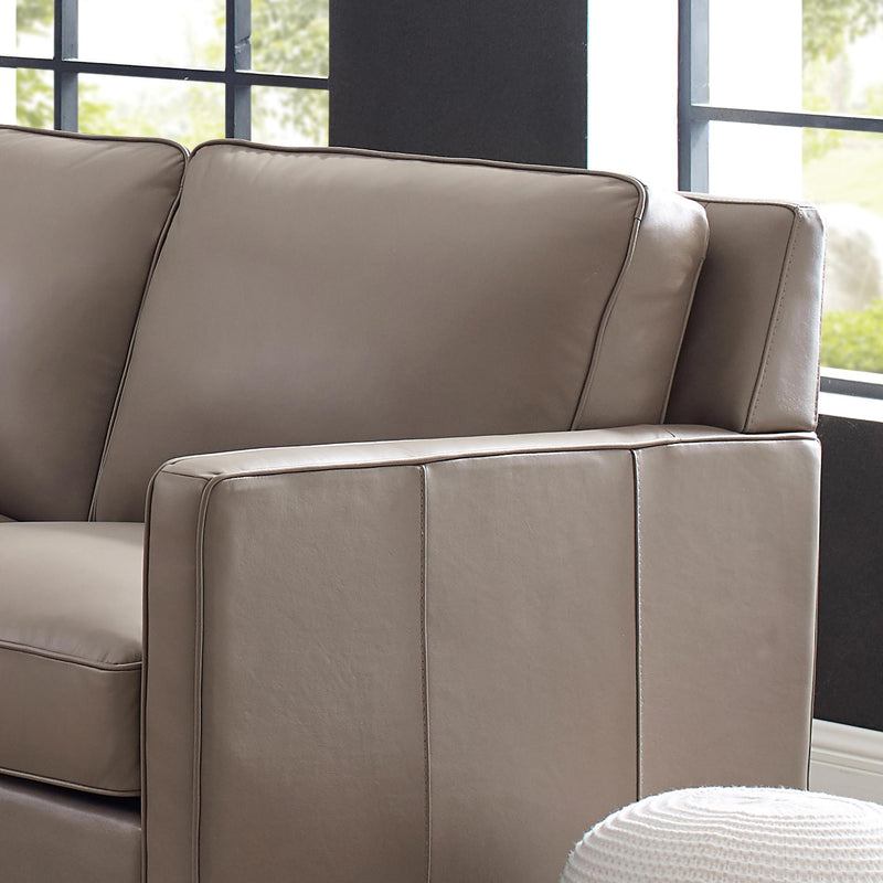 West Park Top Grain Leather Sectional