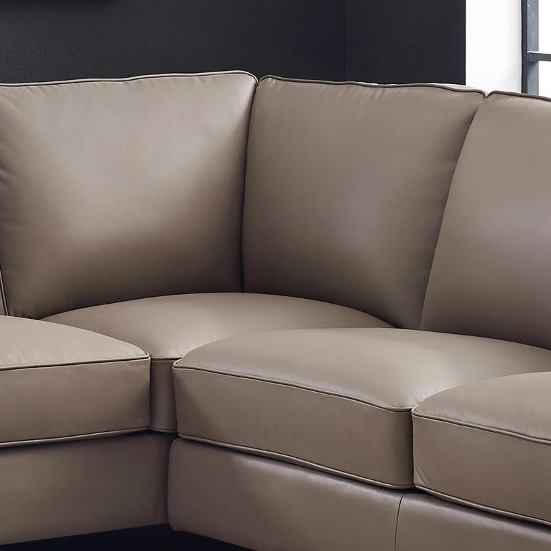 West Park Top Grain Leather Sectional