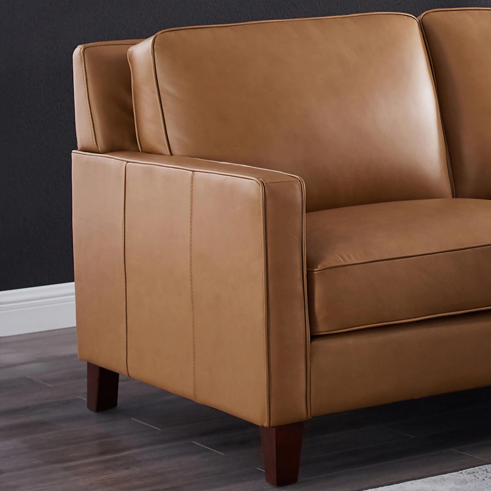 West Park Top Grain Leather Sectional – Prospera Home