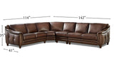 Billingham Leather Sectional