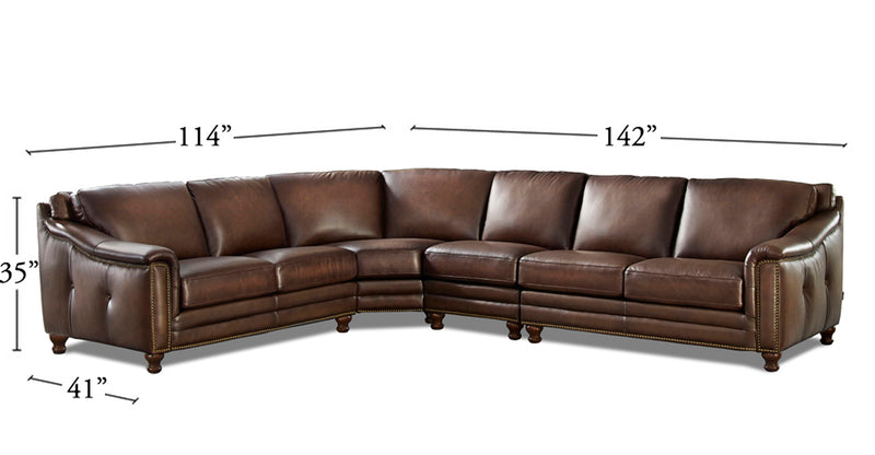 Billingham Leather Sectional