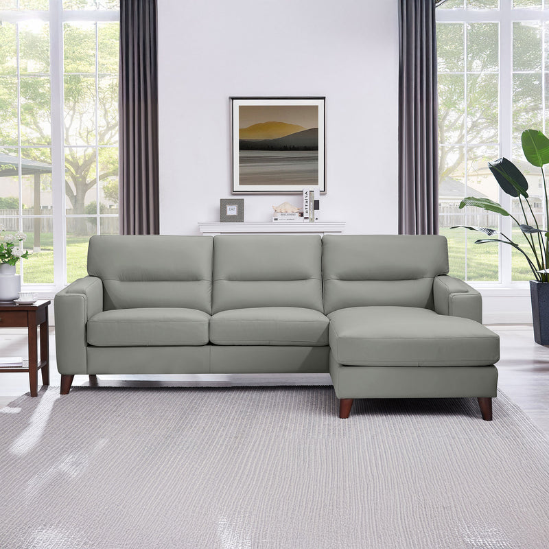 Sorena Top Grain Leather Sectional