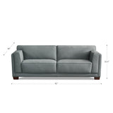 Aruba Top Grain Leather Collection, Slate Gray