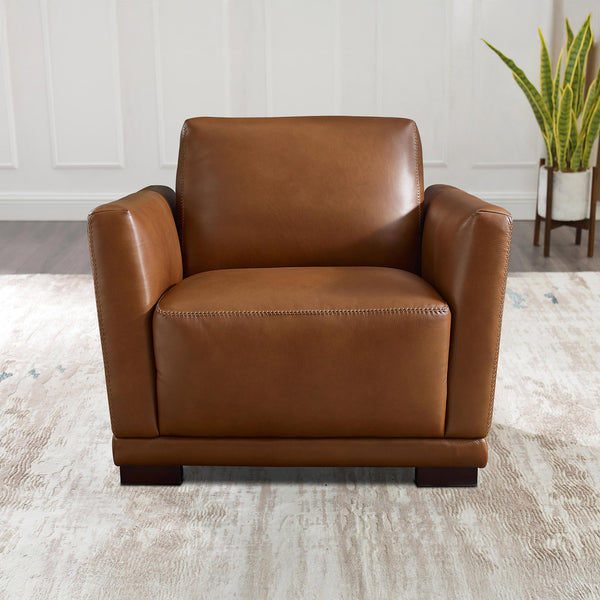 Colby Top Grain Leather Collection, Cinnamon Brown