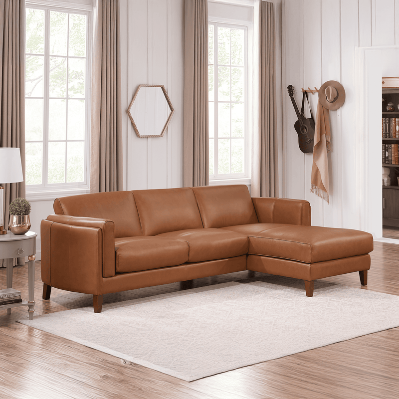 Antilles Top Grain Leather Sectional
