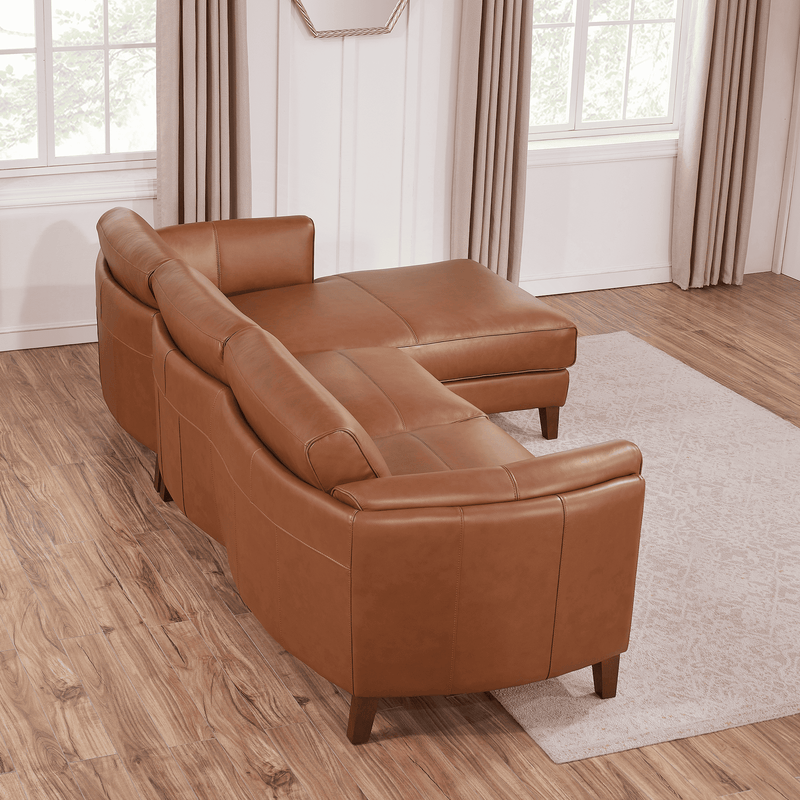 Antilles Top Grain Leather Sectional