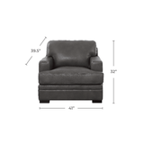 Brighton Top Grain Leather Collection, Chatham gray