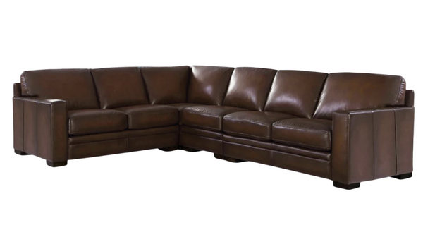 Luca Top Grain Leather Sectional