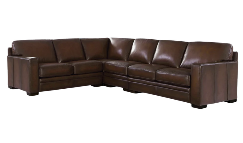 Luca leather deals sectional