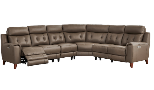 Malibu Zero Gravity Top Grain Leather Power Sectional