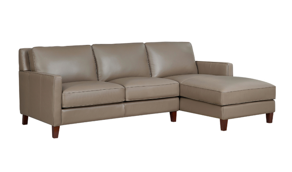 West park on sale leather sectional