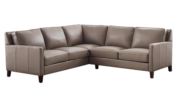 West Park Top Grain Leather Sectional