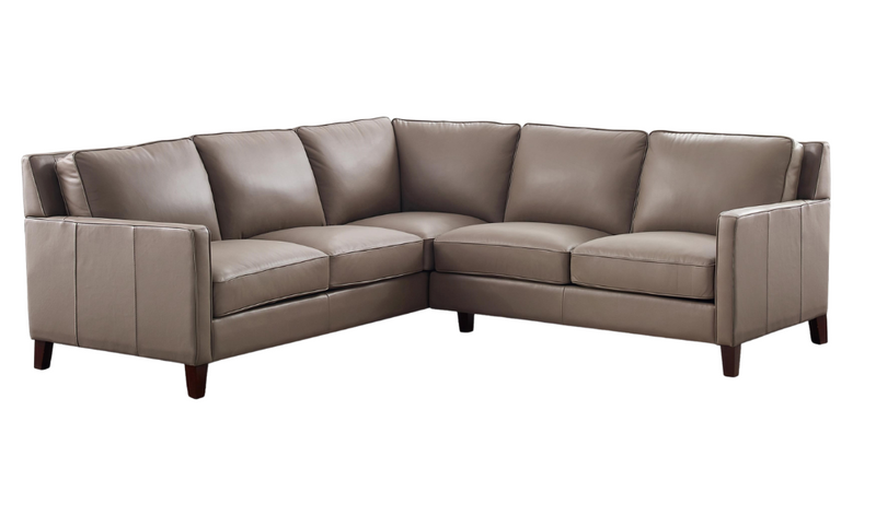 West park leather sectional deals