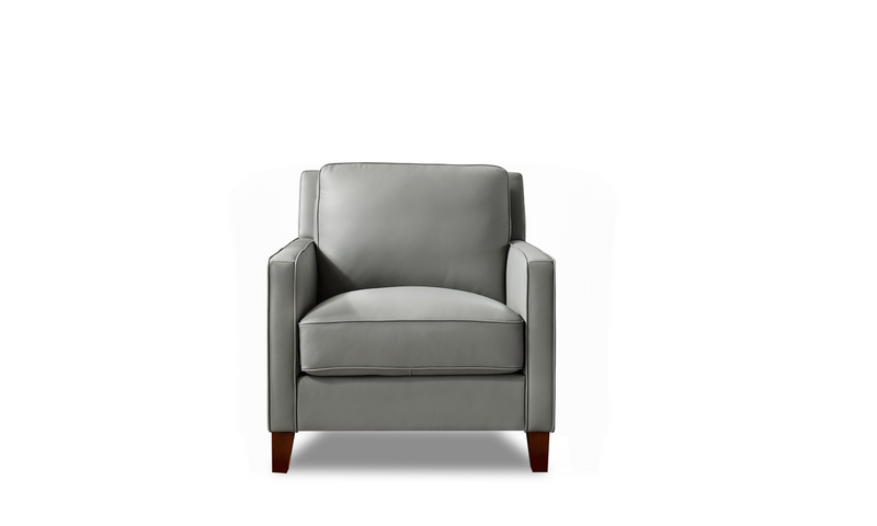 West Park Leather Collection, Silver Gray - Prospera Home