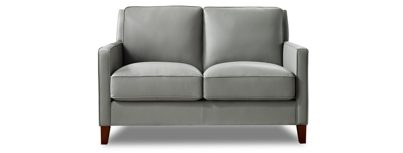 West Park Leather Collection, Silver Gray - Prospera Home
