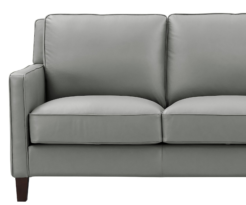 West Park Leather Collection, Silver Gray - Prospera Home