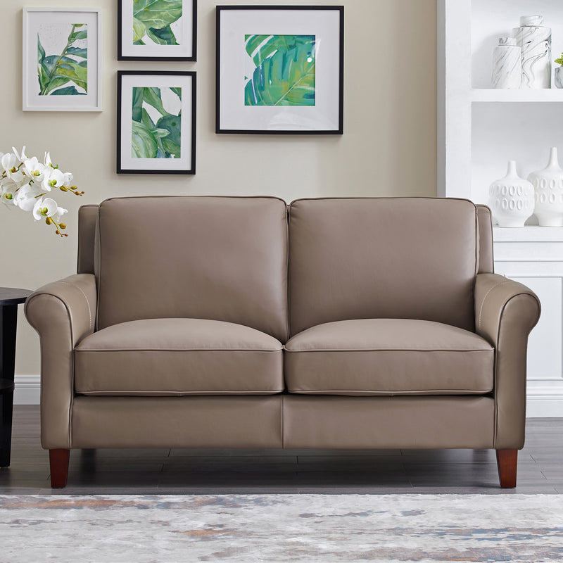 Monroe Top Grain Leather Collection, Silver Gray – Prospera Home