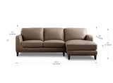 Sonoma Top Grain Leather Sofa Chaise - Prospera Home