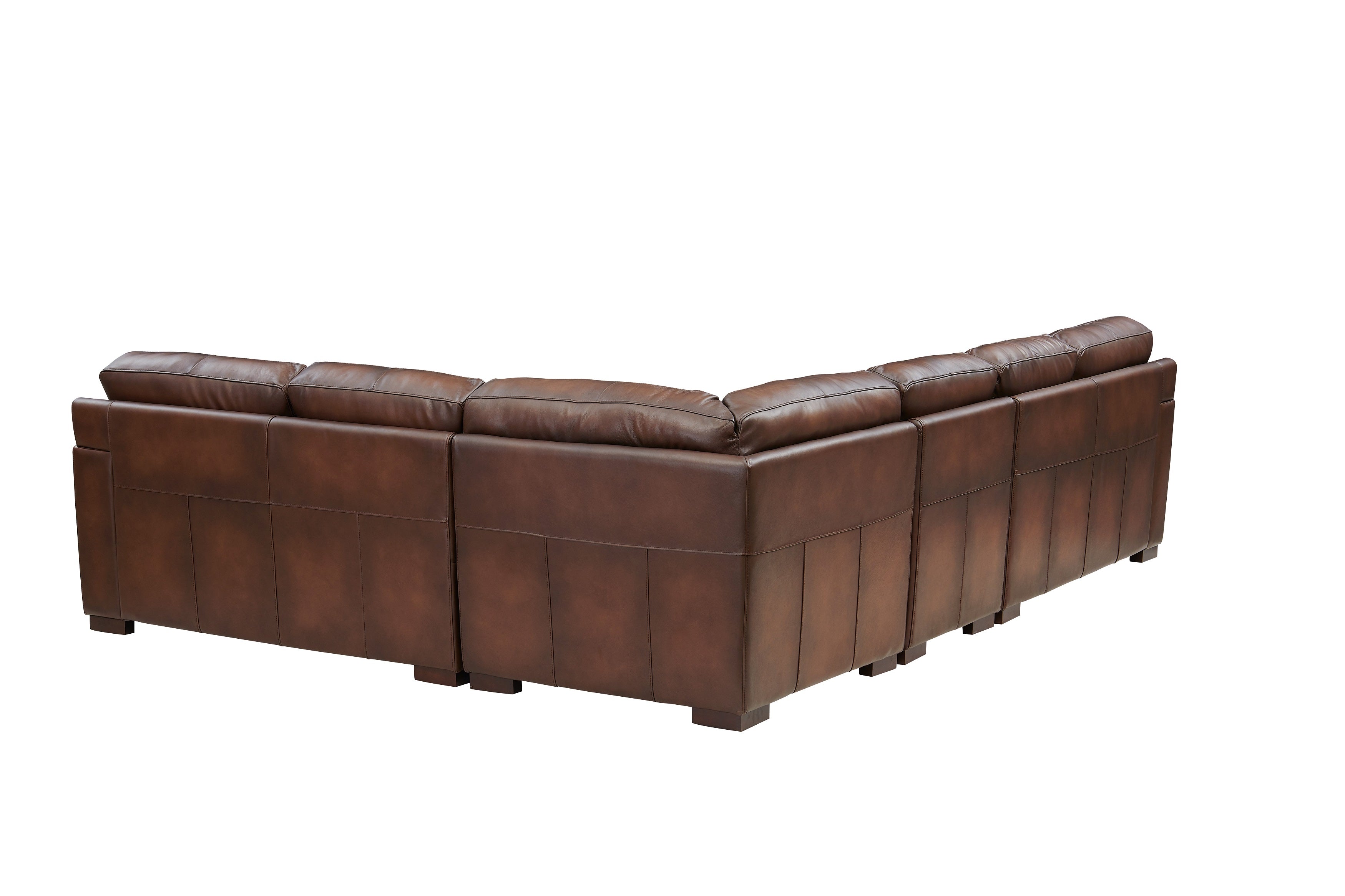 Luca Top Grain Leather Sectional Prospera Home