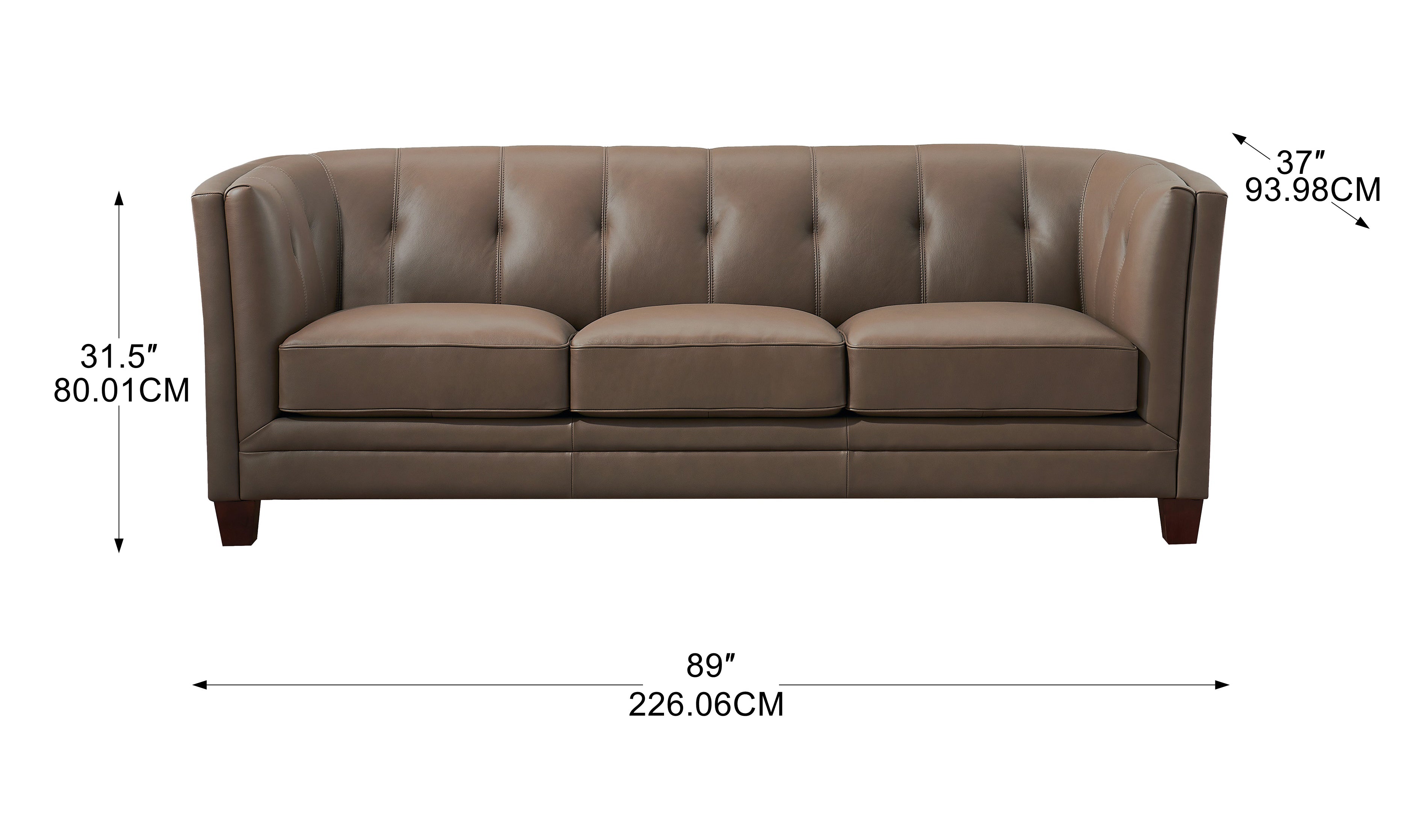 Bellevue Top Grain Leather Collection Prospera Home