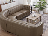 Bellevue Top Grain Leather Sectional - Prospera Home