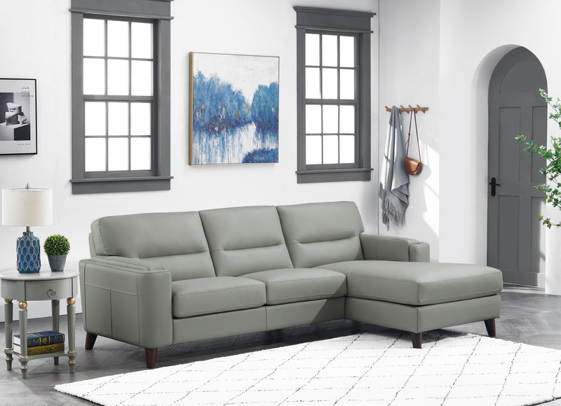 Sorena Top Grain Leather Sectional
