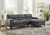 Sorena Top Grain Leather Sofa Chaise - Prospera Home