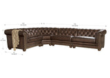 Allington Top Grain Leather Sectional - Prospera Home