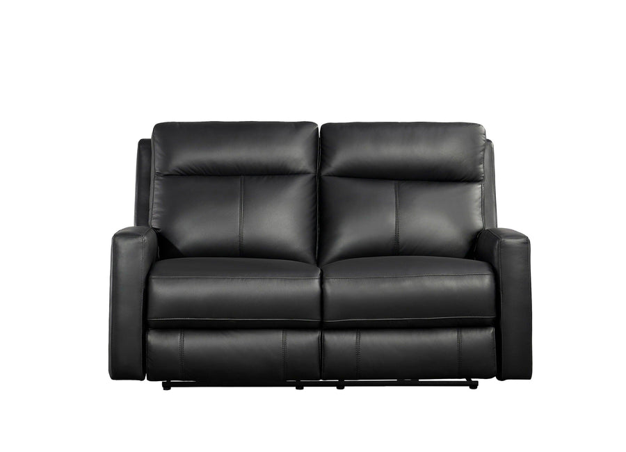 Barbados Top Grain Leather Power Reclining Collection, Black
