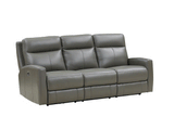 Capprio Top Grain Leather Power Reclining Collection, Gray - Prospera Home