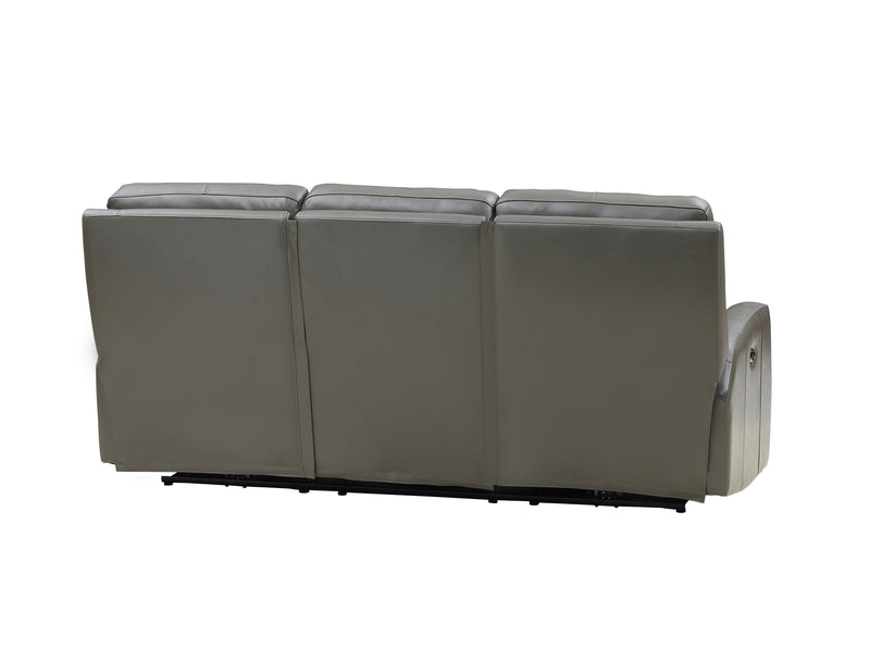 Capprio Top Grain Leather Power Reclining Collection, Gray - Prospera Home
