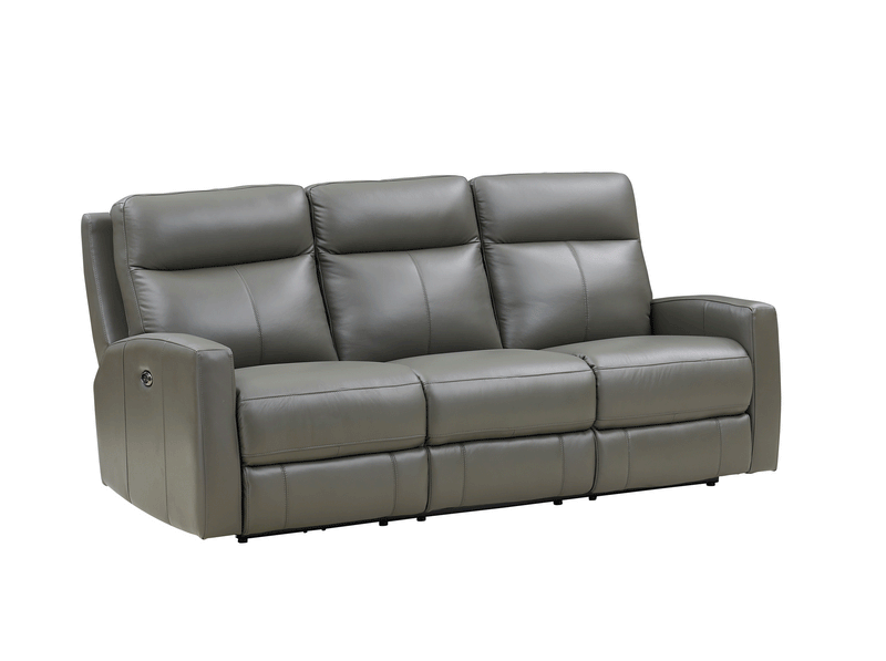 Capprio Top Grain Leather Power Reclining Collection, Gray - Prospera Home