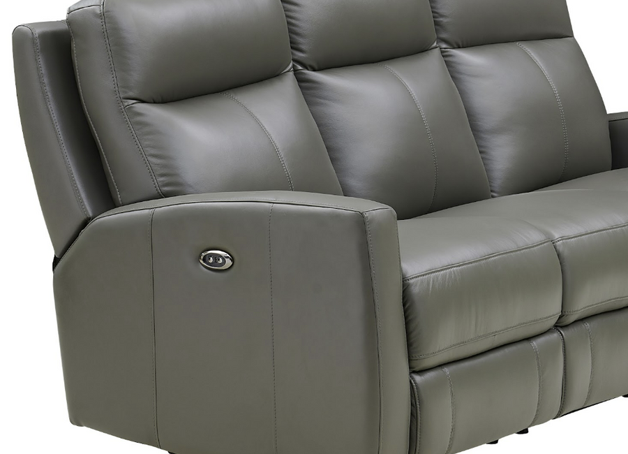 Capprio Top Grain Leather Power Reclining Collection, Gray