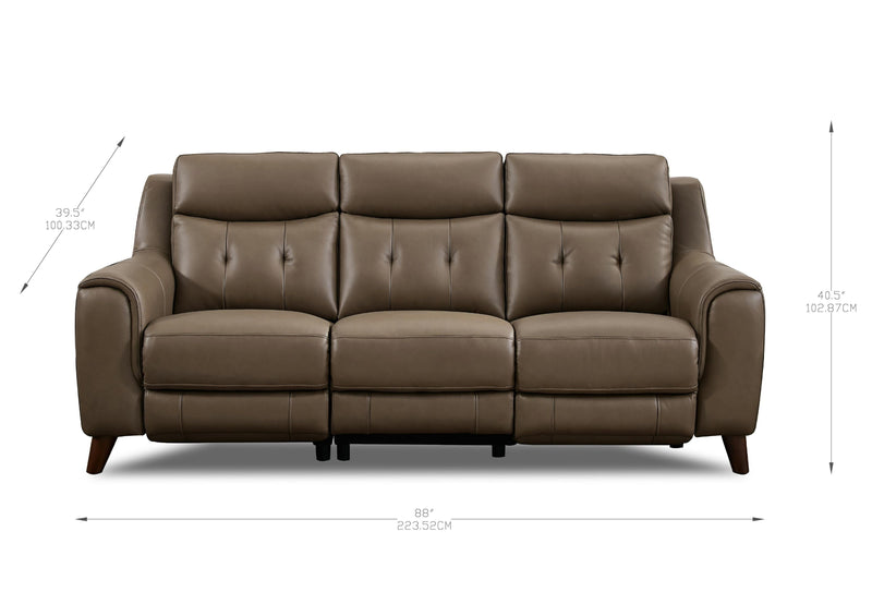 Campania Top Grain Leather Power Reclining Collection - Prospera Home
