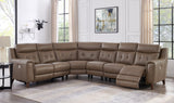 Campania Top Grain Leather Power Sectional Collection