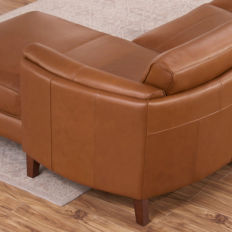 Antilles Top Grain Leather Sectional
