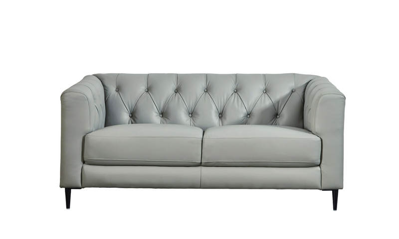 Santa Cruz Power Leather Collection, Silver Gray - Prospera Home