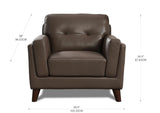 Monterey Top Grain Leather Sofas - Prospera Home