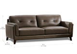 Monterey Top Grain Leather Sofas - Prospera Home